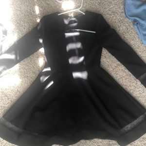 Women’s black a-line dress